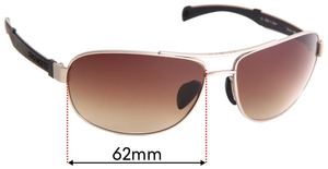 Sunglass Fix Replacement Lenses for Serengeti Norcia - 62mm Wide
