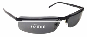 Sunglass Fix Replacement Lenses for Ray-Ban RB3296 - 67mm Wide