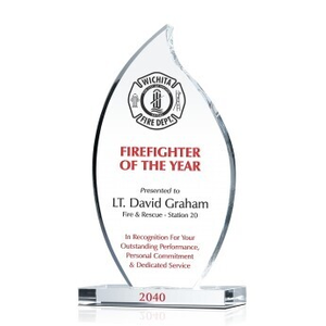 Firefighter of the Year Award Plaque