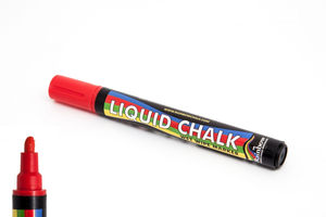 Liquid Chalk Markers -  5mm Bullet Nib - Red