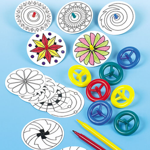 Toupies à colorier
