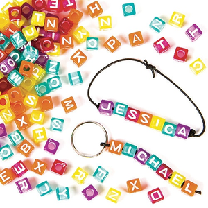 Alphabet Cube Beads