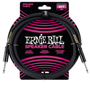 Ernie Ball 6' Straight / Straight Speaker Cable
