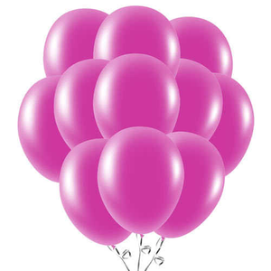 Fuchsia Hot Pink Biodegradable Latex Balloons 23cm / 9 in - Pack of 50