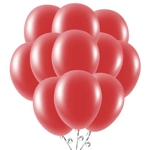Ruby Red Biodegradable Latex Balloons 23cm / 9 in - Pack of 50