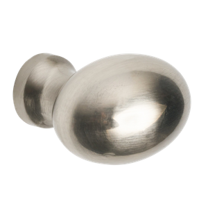Oval Cabinet/Drawer Knob - 30mm - Brushed Nickel - Elite Knobs & Handles