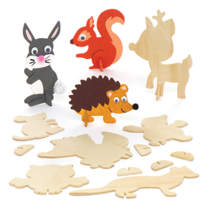 Woodland Animal Wooden Shapes