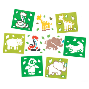 Pochoirs animaux de la jungle