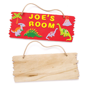 Houten hangbord 