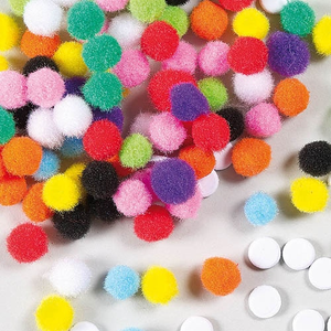Zelfklevende gekleurde pompoms