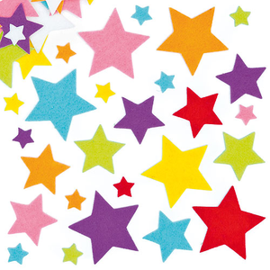 Felt Star Stickers