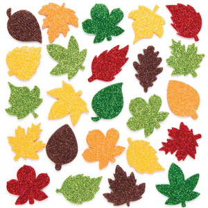 Autocollants feuilles à paillettes