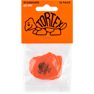 Dunlop Tortex Standard Guitar Pick 12-Pack - Orange (.60mm)
