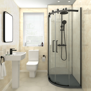 Orion Travertine Marble Shower Wall Panel - 2400 x 1000mm