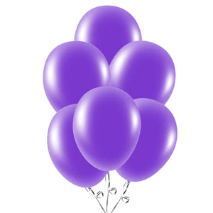 Purple Biodegradable Latex Balloons 23cm / 9 in - Pack of 30