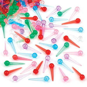 Plastic spelden voor lovertjes