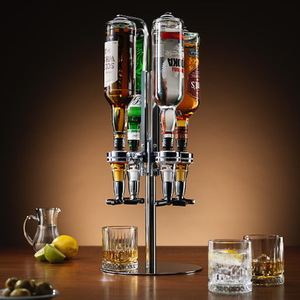 Connoisseur Creations Four Bottle Bar Optic Drinks Dispenser