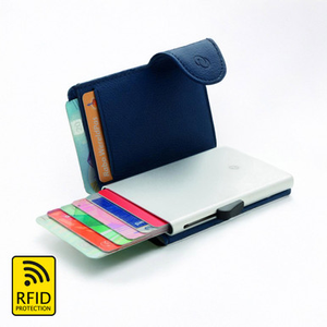 RFID C-Secure Cardholder Wallet Blue
