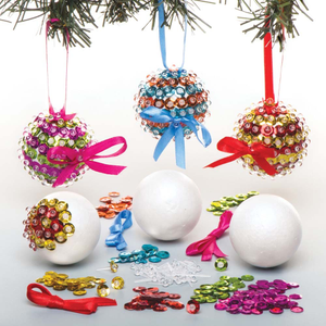 Christbaumkugel-Bastelsets Pailletten