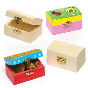 Mini-Schatztruhen aus Holz