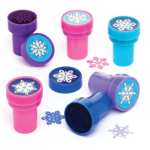 Selbstfärbende Stempel Schneeflocke