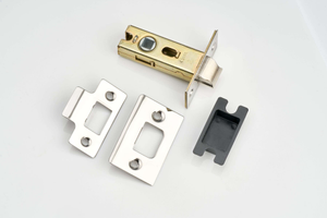 Bolt-through Tubular Door Latch - 64mm Case/ 45mm Backset  - Chrome - Designer Levers