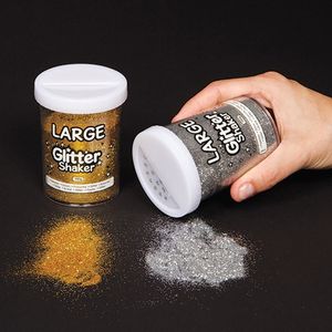 Extragroße Glitzer-Streuer - Gold & Silber - Set aus 2 Streuern