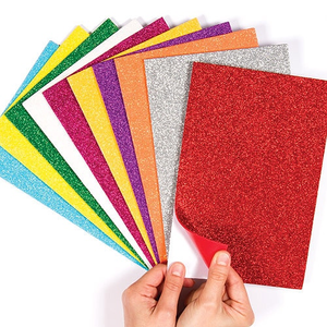 Selbstklebende Schaumstoff-Bögen - glitzernd