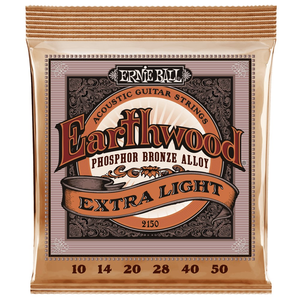 Ernie Ball Earthwood Phosphor Bronze Acoustic Guitar Strings - Extra Light (10-50)