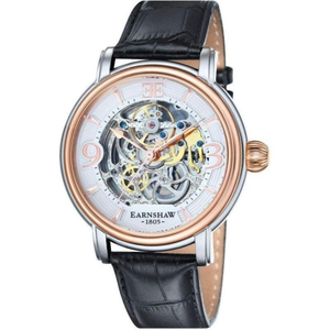 Earnshaw Longcase Automatic Leather Men's Watch - ES-8011-06