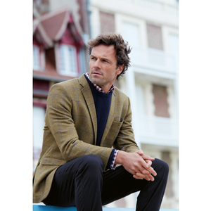 Tailored Fit Breedon Fern Check Wool Jacket