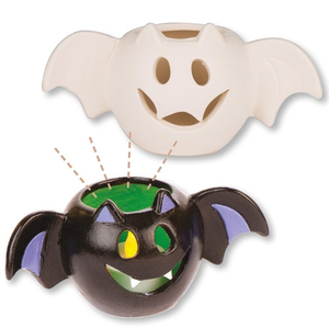 Keramik-Teelichthalter Fledermaus