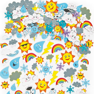 Foam stickers van het weer 