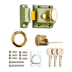 Traditional Night Latch - Narrow - Champagne - Security Solutions