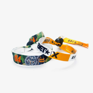 Fabric Wristband - Adjustable Bead