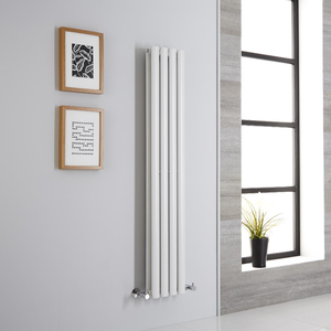 Milano Aruba - Vertical Designer Radiator - Double Panel - 1400mm x 236mm - White