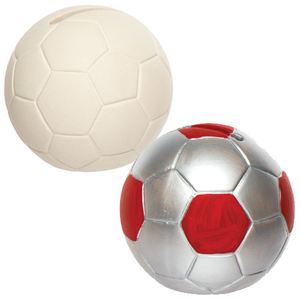 Voetbal spaarpotten van keramiek