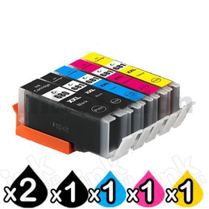 6 Pack Canon PGI-680XXL CLI-681XXL Extra High Yield Compatible Inkjet Cartridges Combo [2BK,1PBK,1C,1M,1Y]