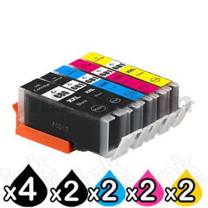 12 Pack Canon PGI-680XXL CLI-681XXL Extra High Yield Compatible Inkjet Cartridges Combo [4BK,2PBK,2C,2M,2Y]