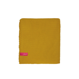 Moss Stitch Throw, Yellow
