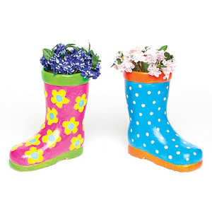Wellington Boot Ceramic Flowerpots