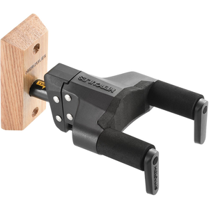 Hercules GSP38WB Plus (AGS) Guitar Wall Hanger w/ Wood Base Short Arm