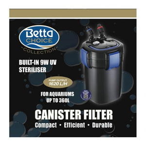 Betta Choice 1620 U.V Canister Filter (Includes U.V Sterilizer)
