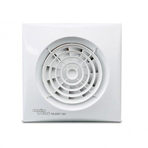 Envirovent Silent 100 Whisper Quiet Toilet & Bathroom Fan with Humidistat & Timer