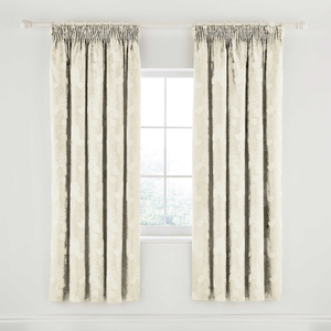 Ashbee Lined Curtains 66" x 72", Ivory