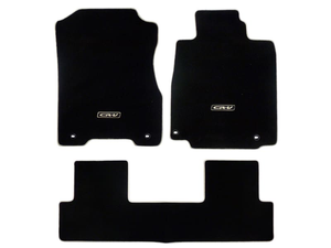 Genuine Honda CR-V Elegance Black & Ivory Carpet Mats 2013-2018 (08P15T1G530A)