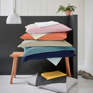 50/50 Plain Dye Percale Oxford Pillowcase - Ivory