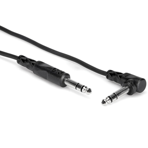 Hosa CSS110R 1/4" TRS to Right-Angle 1/4" TRS Balanced Interconnect Cable (10ft)
