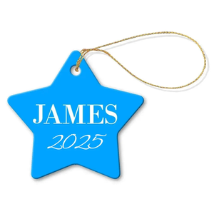 Classic Star Porcelain Ornament