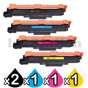5 Pack Compatible Brother TN-253 / TN-257 Toner Combo [2BK,1C,1M,1Y]